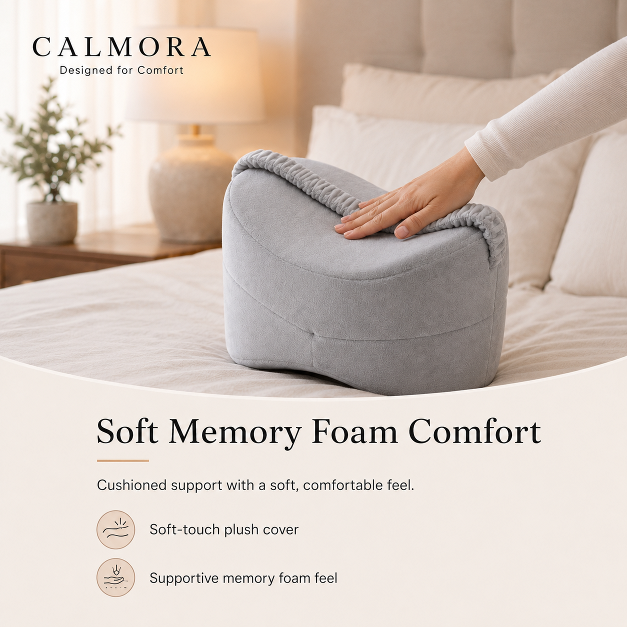 Calmora™ LegLock Knee Pillow